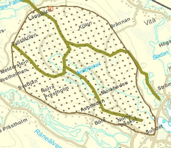 bekämpningsmedel. På grund av detta och den ringa andelen jordbruksmark bedöms föroreningsrisken med avseende på bekämpningsmedel som försumbar.