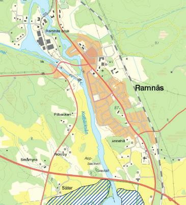 Vid höga flöden är det stor risk att området norr om infarten till Virsbo från väg 66 blir översvämmat. Detta kan påverka trafiken efter väg 66.