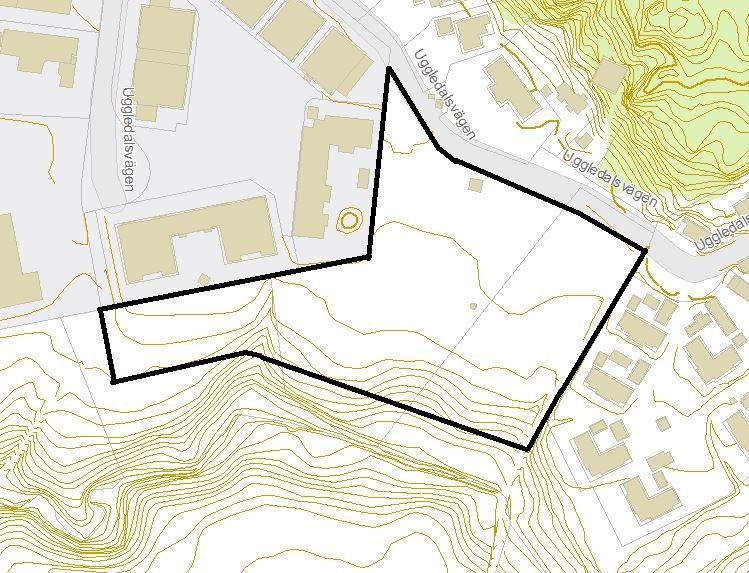 Kolonilottsområde 5 (15) Planområdets utbredning framgår av Figur 2. Området är cirka 1,8 ha stort med bostadsområde åt öster och norr. Väster om planområdet ligger en förskola och andra verksamheter.