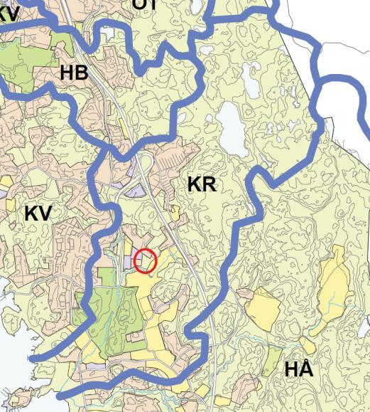 Kolonilottsområde 7 (15) 2.2 Recipient och avrinningsområde Planområdet ligger inom avrinningsområdet för Krogabäcken. Avrinningsområdet är cirka 8 km 2, utbredningen framgår av Figur 9.