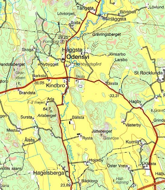 Figur 1. Undersökningsplatsens läge, markerat med en ring.