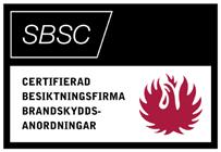 SBF 115 resp. SBF 500 Besiktning enligt SBF 2017 (Utrymningslarm med elande) Kontaktperson på respektive besiktningsfirma är försedd med *. Firma Besiktningsman Område Cert. Nr.