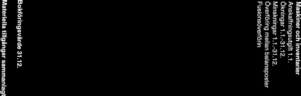 12. 535 729,77 430 717,32 485 446,35 299 640,19 Ackumulerade avskrivningar 1.1 1 334 847,28 1 236 546,39 1 023 390,56 1 002 786,19 Ackumulerade avskrivningar 31.