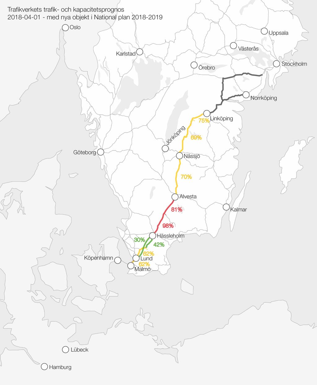 Kapacitet 2040 TrV prognos efter NP (180401)