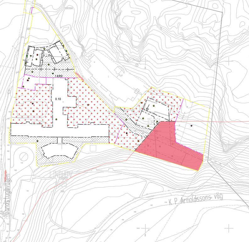 BOTKYRKA KOMMUN 18 [22] Tillgänglighet Området har en kuperad terräng och är inte optimal med hänseende på rörelsehindrade. Gång- och cykelvägar utformas efter handikappskrav.