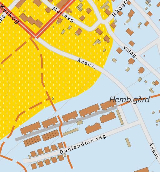 Geotekniska förhållanden Enligt SGU:s jordartskarta utgörs marken i den norra delen av planområdet av glacial silt och i den södra delen av morän. Kv.