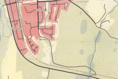 Bostadsområden I Aringsås, söder om Gemlavägen finns goda möjligheter att skapa nya bostadsområden öster om vår föreslagna "Ringled".