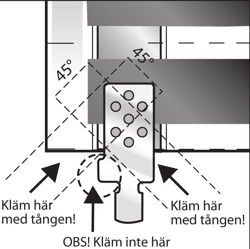 12 Isolera anslutningsklämmorna Klipp bitar om 50x25mm av den svarta isoleringstejpen.