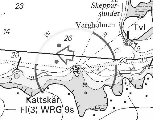 Nr 15-16 14 Sjökort/Chart: 1131 1067 Sverige. Mälaren. Mälarleden. O om Kvicksund. ONO om Kattskär. Ändrad djupinformation. Position: 59-27,34N 16-21,93E Djupuppgiften 7,5 m ska införas på positionen.