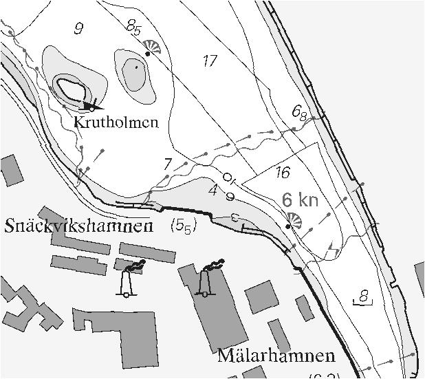 7 Nr 15-16 Sjökort: 616 1071 (T) Sverige. Norra Östersjön. Muskö. Frinsholme