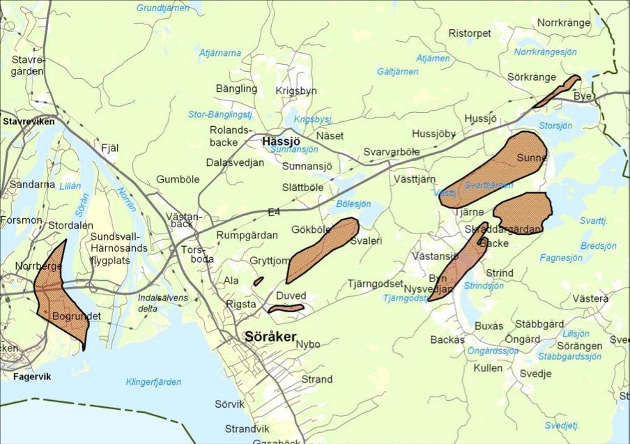 Vid vindkraftsutbyggnader bör täkter få öppnas för detta ändamål och för byggandet av nödvändiga anslutningsvägar.