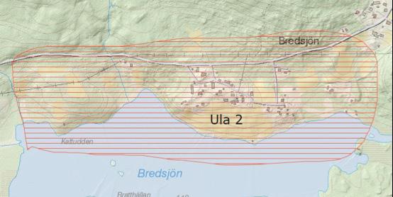Ula 2, Bredsjön, och Ula 3, Röjesjön Gemensamt för dessa sjöar är att här finns fritidshus. Vid Bredsjön finns även åretruntboende.