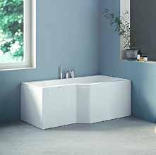 LÄS MER: SID 16, 80 Rektangulärt badkar i stram design. Dalarö har ett skönt baddjup och tillverkas i Lucite.