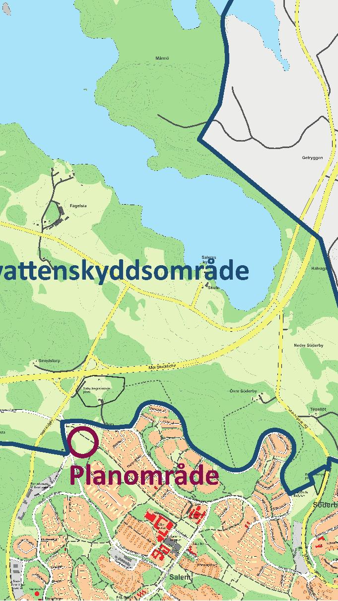 Bornsjöns miljökvalitetsnormer I tillhörande utredning Föroreningsberäkningar och recipientbedömning beskrivs Bornsjöns miljökvalitetsnormer och dess status.
