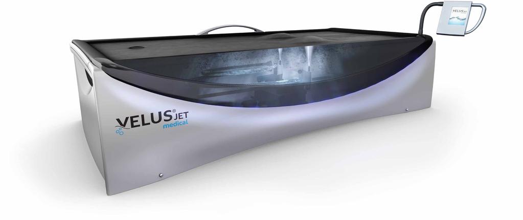 THE VelusJet Design Med en tidlös design och stilrena ytor, gör att maskinen passar in i dom flesta miljöerna utan att störa. Installationen kan anpassas till kunds önskemål.