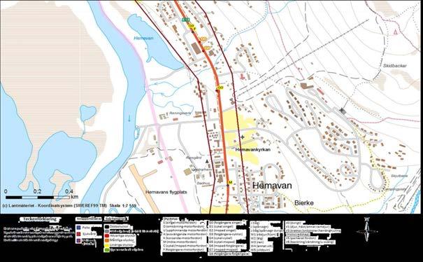 Figur 4.5.3 Olyckor längs E12 i Hemavan. Källa: Transportstyrelsen, STRADA 4.6. Byggnadstekniska förutsättningar. 4.6.1. Geoteknik Berört område kännetecknas av en typisk fjällterräng med en kuperad topografi.