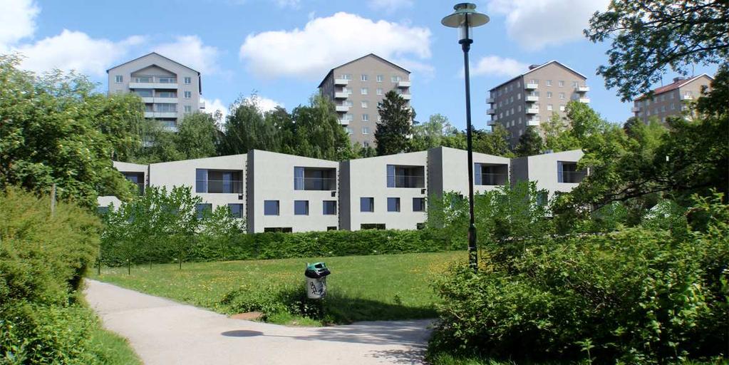 SID 5 (8) Park Bebyggelsens placering utmed gata medför att stora delar av den plana gräsytan i söder fortsättningsvis kommer att vara park (allmän platsmark).