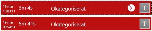 inställningar Kategorisera alla Ger alla synliga stopp samma kod. Kan ställas in så att den tar antingen bara vänstersidan eller både vänster och höger.