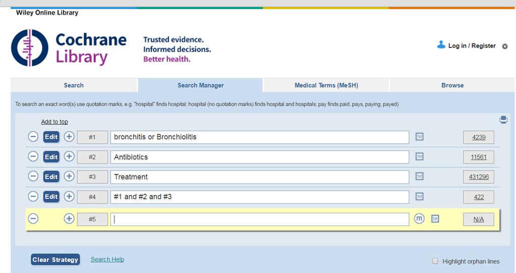 Begränsa sökresultatet Lägg till flera sökord eller begränsa sökningen på andra sätt 2 3 1 Klicka på symbolerna till höger om sökraden. För muspekaren över för definition.