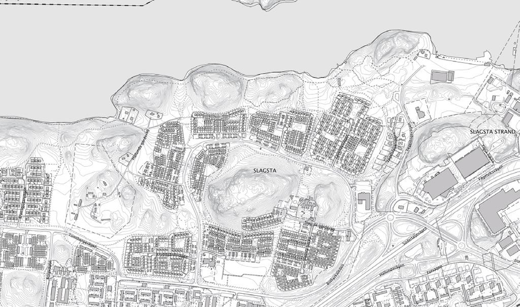 ala 1:6400 Slagsta strand - landskapsbildsanalys LANDSKAPSBILDSANALYS Bakgrund I översiktsplanen för Botkyrka pekas Slagsta marina ut som ett område för nya bostäder.