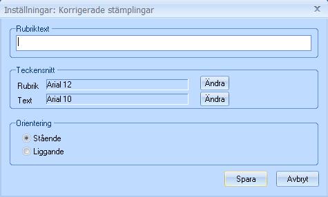 Därefter anger du vilket datumintervall du vill skriva ut samt om du vill välja alla anställda eller endast anställda på vissa organisationer.