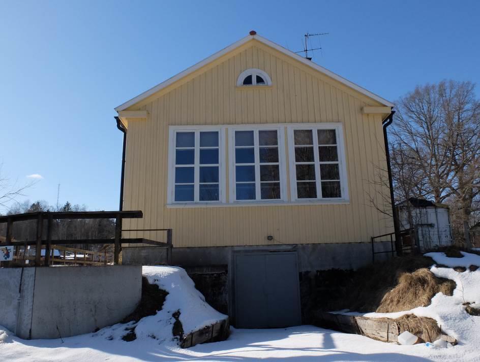 V259 Tvärförbindelse Södertörn TSK01 Framtagande av Vägplan Utredning, Lissma skola - antikvarisk utredning Kulturmiljö Den östra gavelfasaden med infart