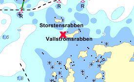 Västra Sikvik (Vallströmsrabben GM2 Datum: 2014-08-15 Position: 60,69511 (WGS84) 17,30774 Riktning: 252/360 Transekten vid 2014 års undersökning (Figur 21) vilken avser bottentopografi och