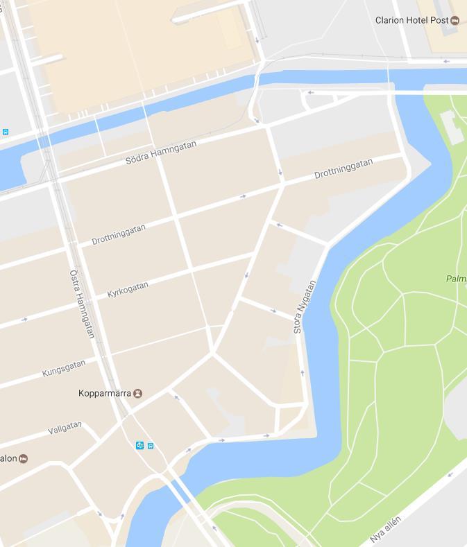 2 Förutsättningar Det studerade området presenteras nedan i Figur 1. Drottningtorget/ Centralstationen Brunnsparken Kungsportsplatsen N Figur 1 Karta som visar det studerade området markerat i rött.