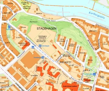 Sida 5 (26) Karta över Stadshagen Projektet Stadshagen omfattar området mellan Mariedalsvägen/- Stadshagens idrottsväg och Hornsbergs strand/s:t Göransgatan.