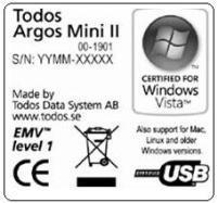 Det finns olika versioner av kortläsaren Todos Argos Mini II och olika versioner av drivrutiner som är avpassade till en eller flera versioner av OS X.
