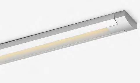 Ljusstark LED-armatur med inbyggd strömbrytare Ljusstark LED-armatur med inbyggd strömbrytare och Flat LED Technology, inga synliga dioder.