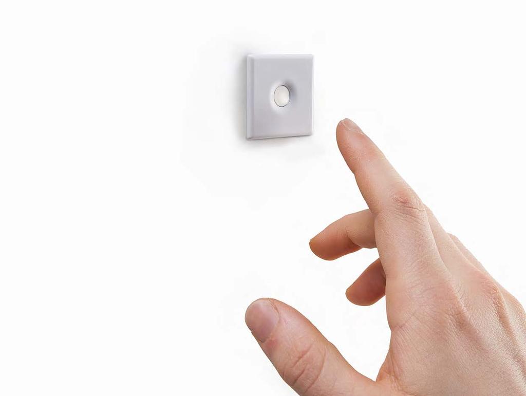 Infälld touchdimmer On/Off med minnesfunktion. On/Off switch med dimmer för 12V och 24V LED-belysning. Dimmer: Håll fingret över dimmern för reglering av ljusstyrkan.