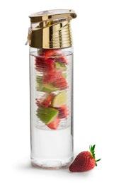 Fresh flaska med fruktkolv Tritanplast. Med Fresh flaska med fruktkolv kan du smaksätta din egen dryck.varför inte låta säsongens frukter och bär får ge färg och smak?