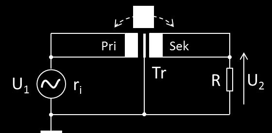 5. Isolering (2p) Läckkapacitansen i en isolationstransformator Tr skall mätas med nedanstående koppling. Vid mätningen är U 1 = 10 V och U 2 = 1 mv vid frekvensen f = 20 khz.
