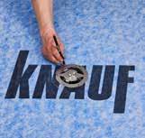 FOLIESYSTEM 1 2 3 4 EN TUB KNAUF POWER SEAL RÄCKER TILL CIRKA 5 LÖPMETER MED 120 MM FÖRSEGLINGSTEJP OCH 1,5-2 MM TANDSPACKEL = CA. 0,6 M 2 Montera foten till Blüchers skärmall i golvbrunnen.