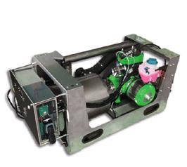 V2-6 V2-6 X Inresols stirling-motor V2-6 kan producera el och värme upp till 5 kw (el) och 10 kw (värme) genom en mängd förbränningskällor, exempelvis