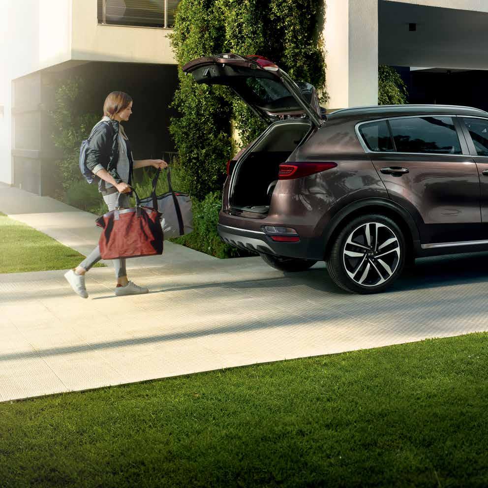 Bekvämlighet och komfort Njut av varje bilresa Nya Kia Sportage är utformad för att vara bekväm. Mer än bekväm, faktiskt. Den är utformad för att göra varje resa till en njutning.