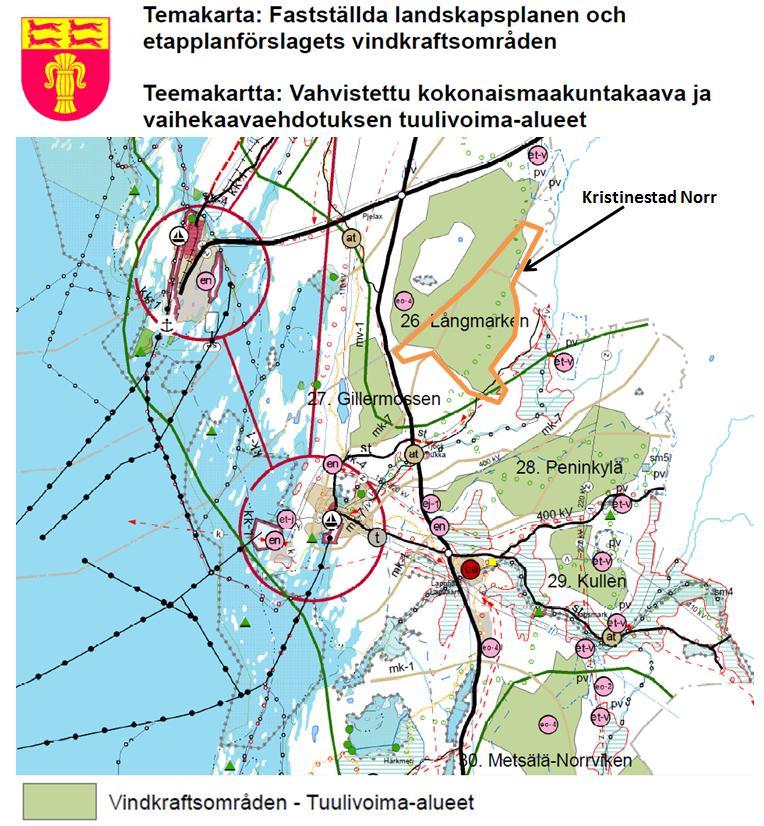 6.2.2 Etapplandskapsplan 2: Förnyelsebara energiformer och deras placering i Ö s- terbotten Österbottens förbund utarbetar som bäst etapplan 2, som behandlar förnybara energiformer och deras