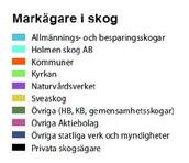 Skogsmark i Stockholms län respektive i riket, fördelad på markägarkategori Ägargrupp Area Andel Riket Andel riket Privata AB 47 000 ha 12,5% 6 197 000 ha 23% Enskilda