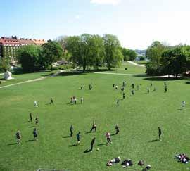 8 Ekosystemtjänster B. NULÄGESBESKRIVNING Foto: Länsstyrelsen Figur 44. Små grönområden i närområdet är särskilt viktiga för barn och gamla som inte alltid kan röra sig längre sträckor. 8.3.2.