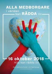 Restart a heart day På grund av låga överlevnadstal i Europa har European Resuscitation Council (ERC) utropat 16 oktober varje år till Restart a Heart Day.