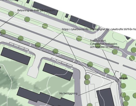 Sida 6 (9) Anslutningen mot Brommaplan utförs enligt bild 9. Bild 9. Forts. mot Brommaplan. Bild 10.