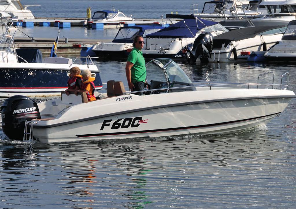 SNYGG OCH LÄTTKÖRD! FLIPPER 600 SC med Mercury F115 EFI CT 339 000.- Ord. pris: 353 400.