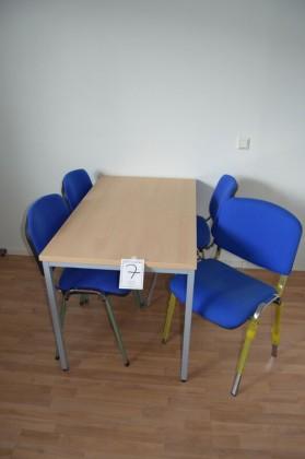 00 kr exkl moms 4st konferensstolar med blå tygsits