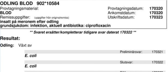 Hjälper eller stjälper svar? 1 Nuoevo influenza sp intermedius + Aggl.