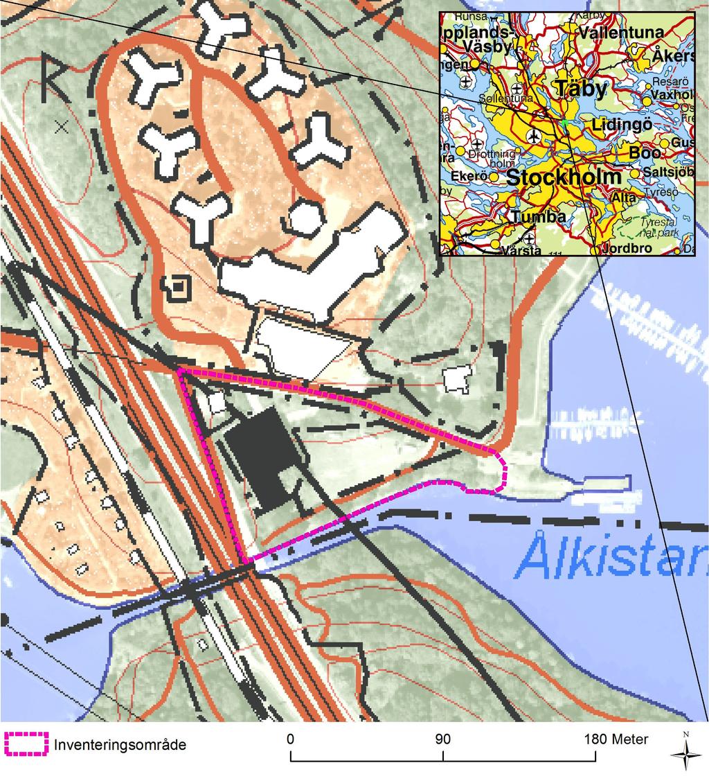 1 Inledning Med anledning av planerad exploatering i området Sfären i Bergshamra Solna har Enetjärn Natur på uppdrag av Stena Fastigheter gjort en