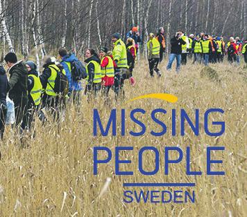 Missing People Missing People Sweden är en svensk ideell organisation som medverkar i sökning efter försvunna personer.