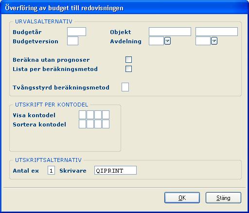 84 Anläggningsredovisning 5.14 Överföring av budget till redovisning 5.10.