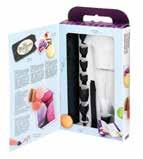 SET SILIKONSPRITS MF38201 med tillbehör, charcoal. Lf 6 st.