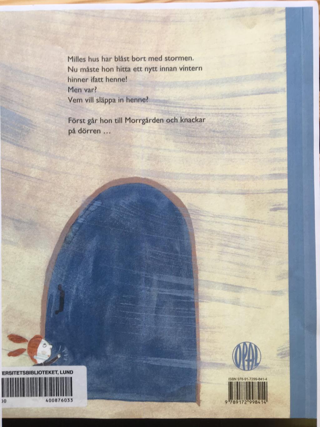 Bilden på baksidan motsäger även den baksidestexten på ett intressant sätt.